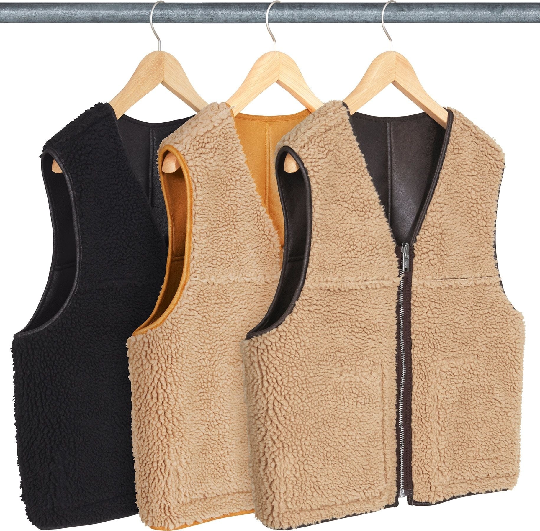 Reversible Faux Shearling Vest view 22